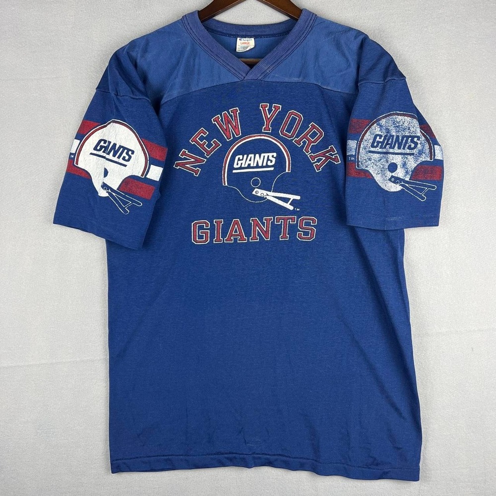 Vintage Champion New York Giants Jersey Style Shirt L